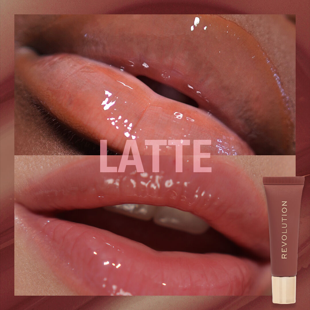 Revolution Juicy Peptide Lip Balm Nude Latte